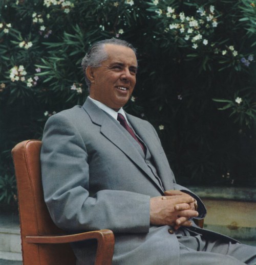 Image result for Enver Hoxha stalin